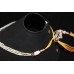 18K Gold Traditional Gemstone Pendant Wax inside,Pearl String, Enamel Back Side
